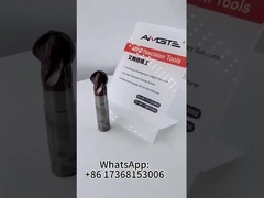 16mm 4 Flutes Carbide Ballnose Endmill Lollipop CNC Cutting Tool with AlTiN Coating