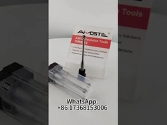 No Coating 6mm 4 Flutes Carbide Ballnose Endmill Lollipop CNC Cutting Tool Reduced Shank