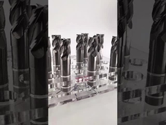 4 Flute Short Carbide End Mill Custom Length Flat Bottom CNC Milling Cutter