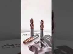Premium 20mm 4 Flute Carbide Ball Nose End Mill  Extra Long Life for Steel Titanium Hard Metals